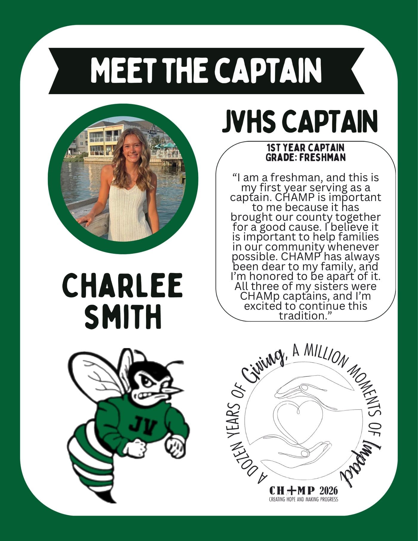 Charlee Smith, Juniata Valley CHAMP captain 2025