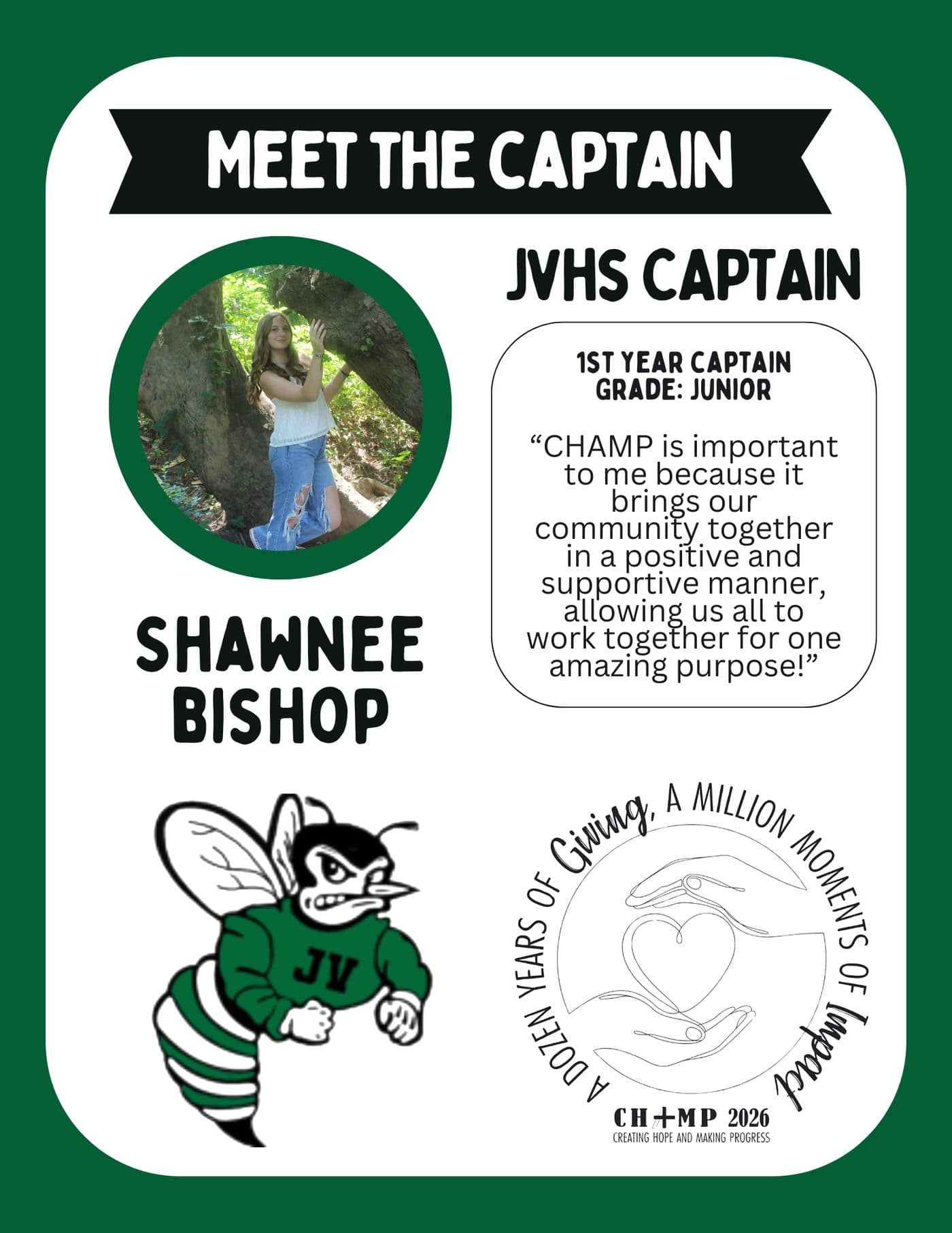 Shawnee Bishop, Juniata Valley CHAMP captain 2025