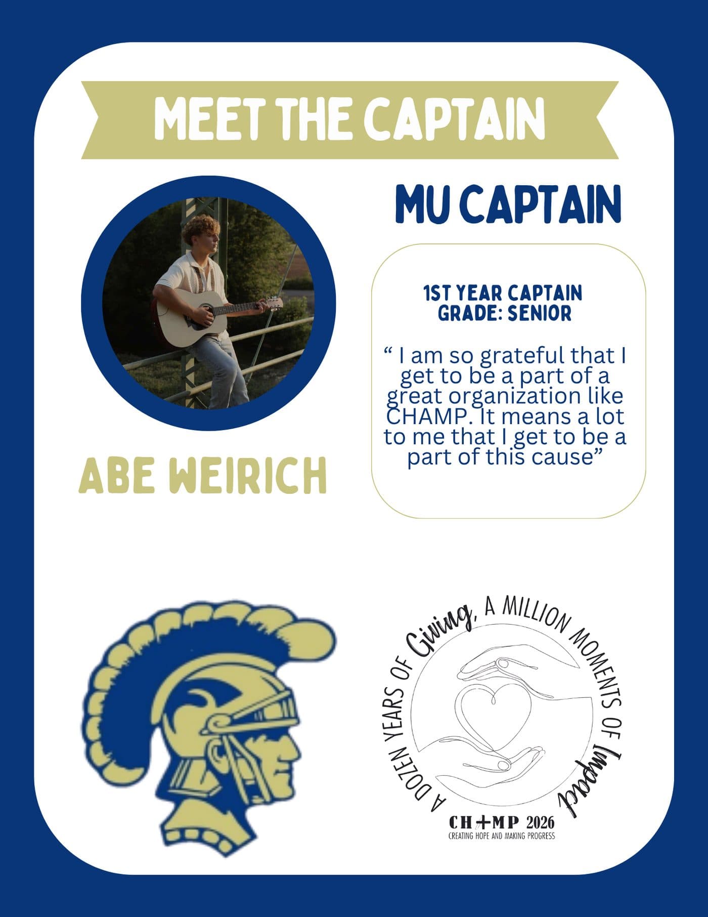 Abe Weirich, Mount Union CHAMP captain 2025