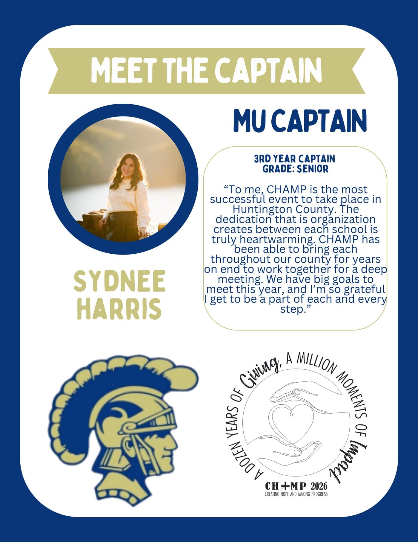 Sydnee Harris, Mount Union CHAMP captain 2025