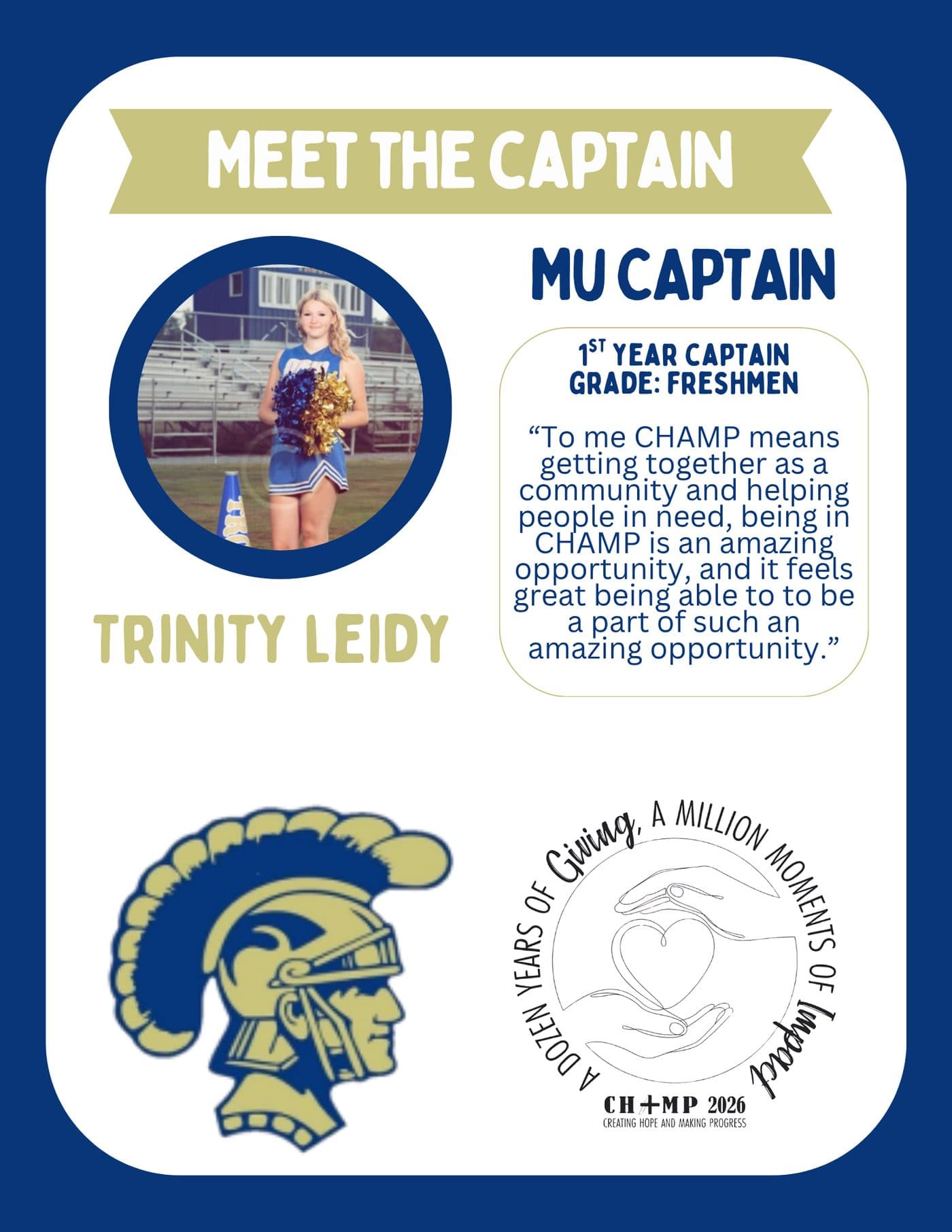 Trinity Leidy, Mount Union CHAMP captain 2025