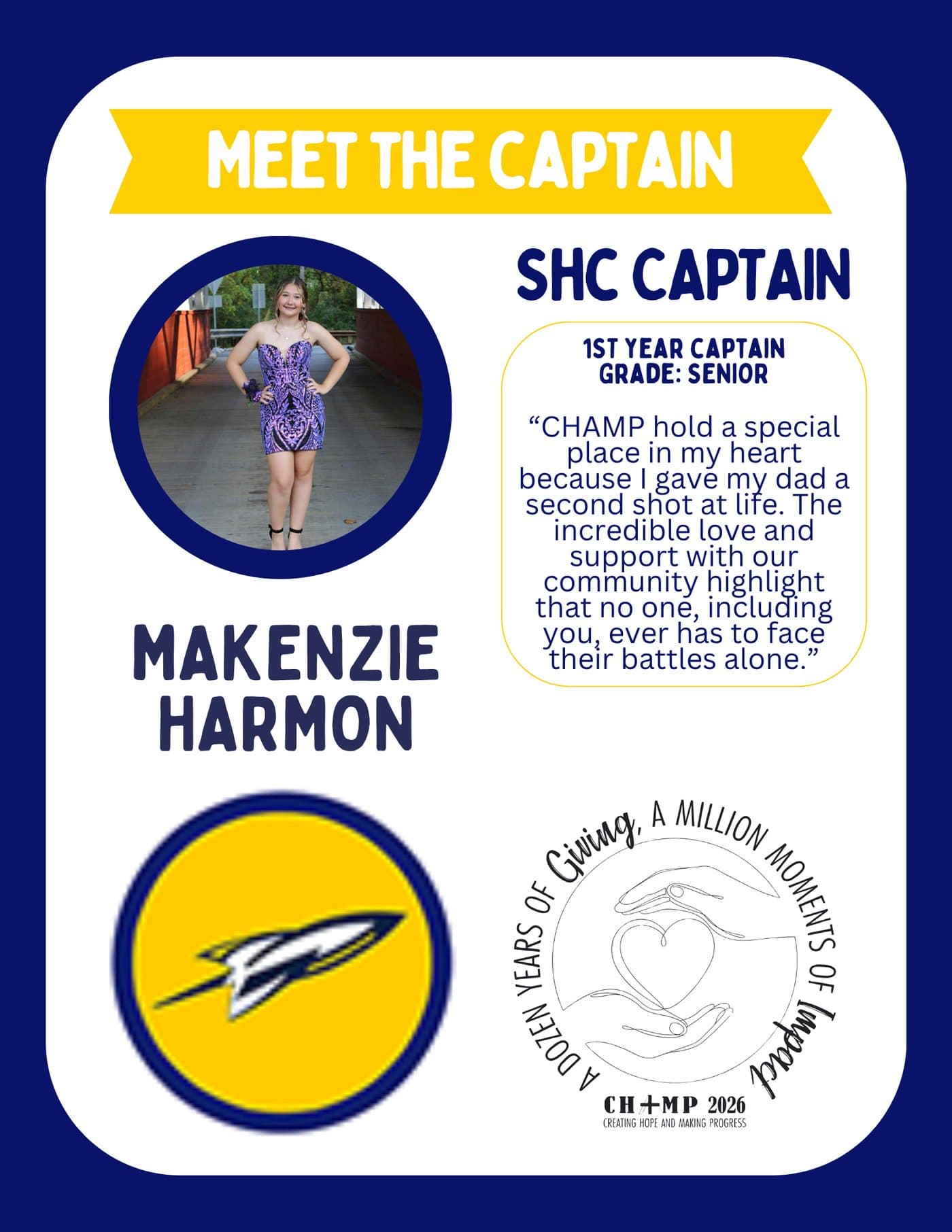 Makenzie Harmon, Southern Huntingdon CHAMP captain 2025